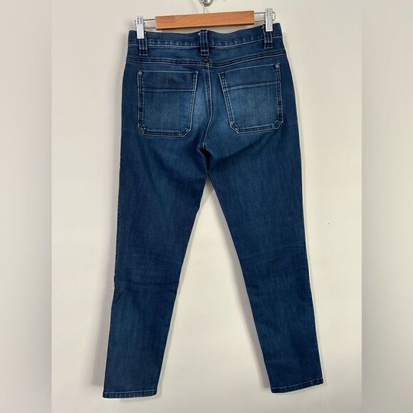 Prana Skinny Jean in Dark Indigo Organic Cotton Stretch Denim - Picture 5 of 7